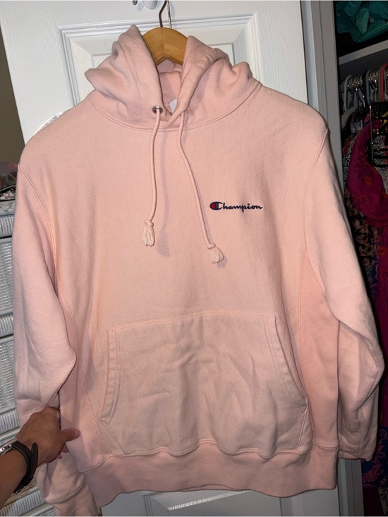Champion Tops - Champion Light Pink Pullover Hoodie